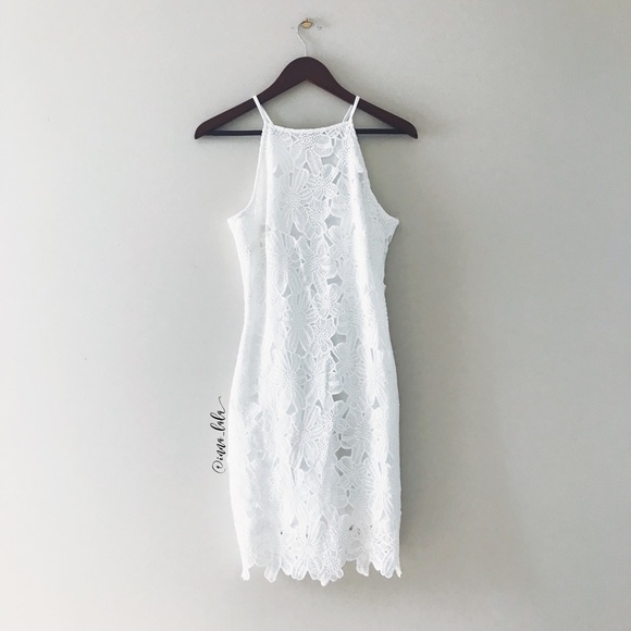 Urban Girl Dresses & Skirts - Urban Girl • Lace Appliqué Halter Dress